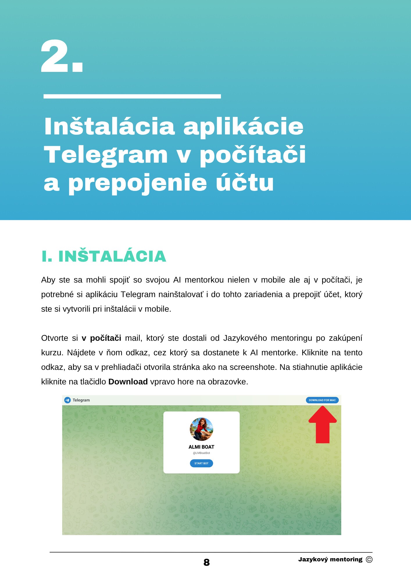 Stiahnutie Telegramu na počítač